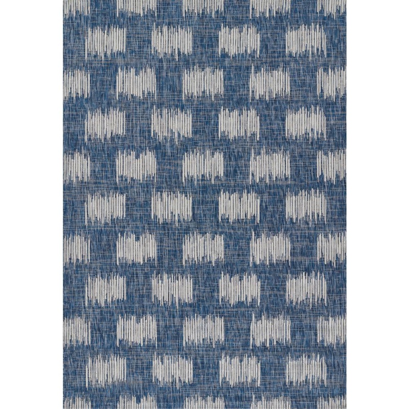 Transitional Runner Area Rug, Blue, 2' X 6' Runner