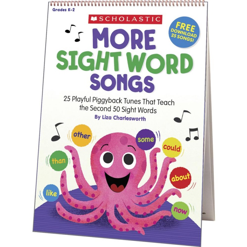Scholastic K-2 More Sight Words Flip Chart/Cd - Theme/Subject: Learning - Skill Learning: Reading - 1 Each