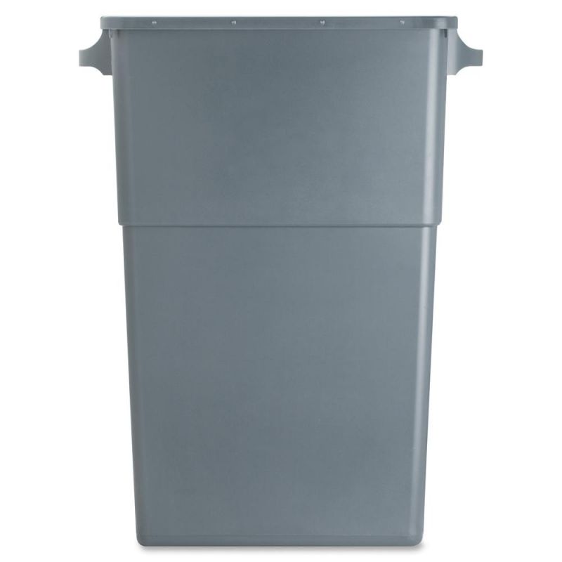 Genuine Joe 23-Gallon Slim Waste Container - 23 Gal Capacity - 30" Height X 20" Width X 11" Depth - Gray