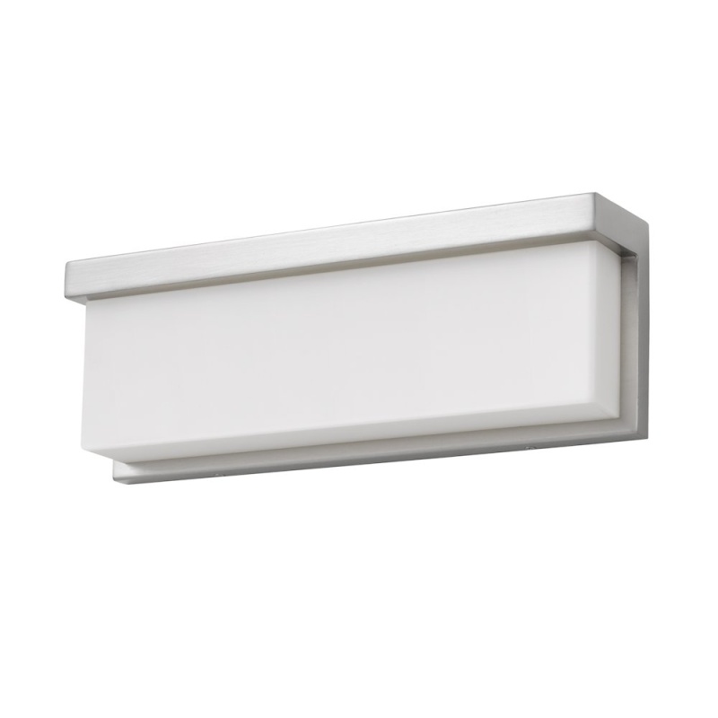 Almeria Metal LED 13" Vanity Light With Acrylic Shade