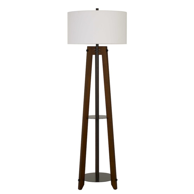 150W 3 Way Bilzen Ash Wood Tripod Floor Lamp