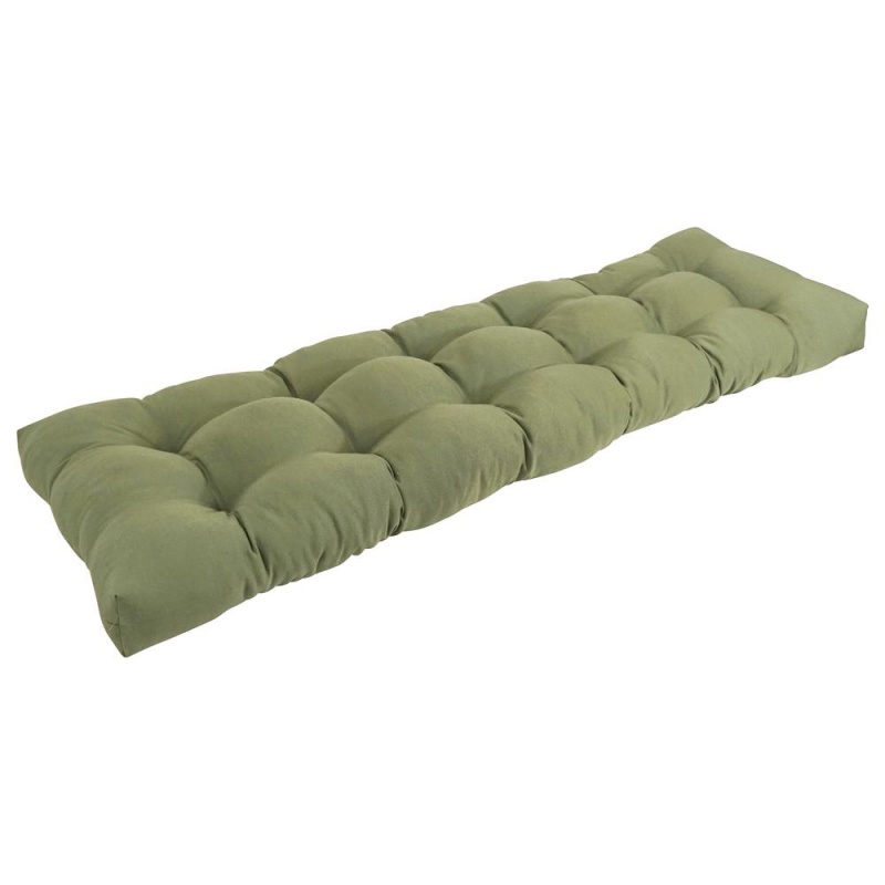 60-Inch by 19-Inch Tufted Solid Twill Bench Cushion