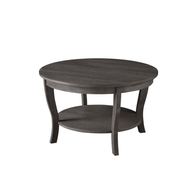 American Heritage Round Coffee Table With Shelf