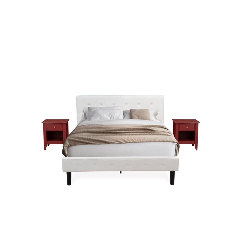 3 Pc Queen Bed Set with Nightstands