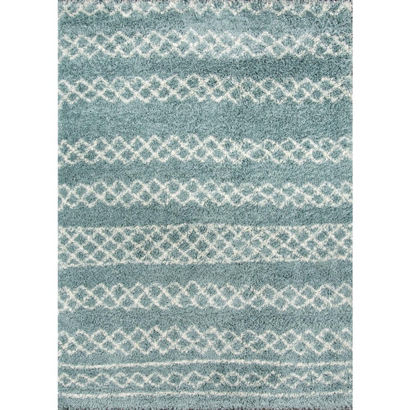 Momeni Contemporary Runner Area Rug, Blue, 2'3" X 7'6"