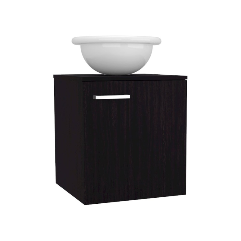 Bellevue Bathroom Vanity, 1 Door, Black Wengue