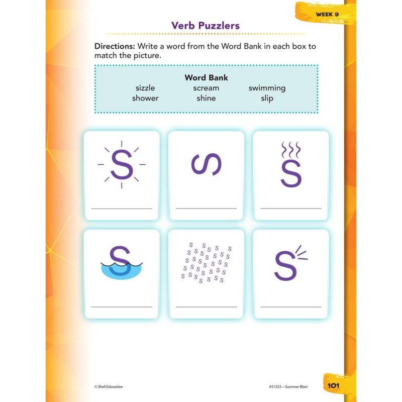 Shell Education Summer Blast Student Workbook Printed Book By Wendy Conklin - Book - Grade 2-3 - Multilingual
