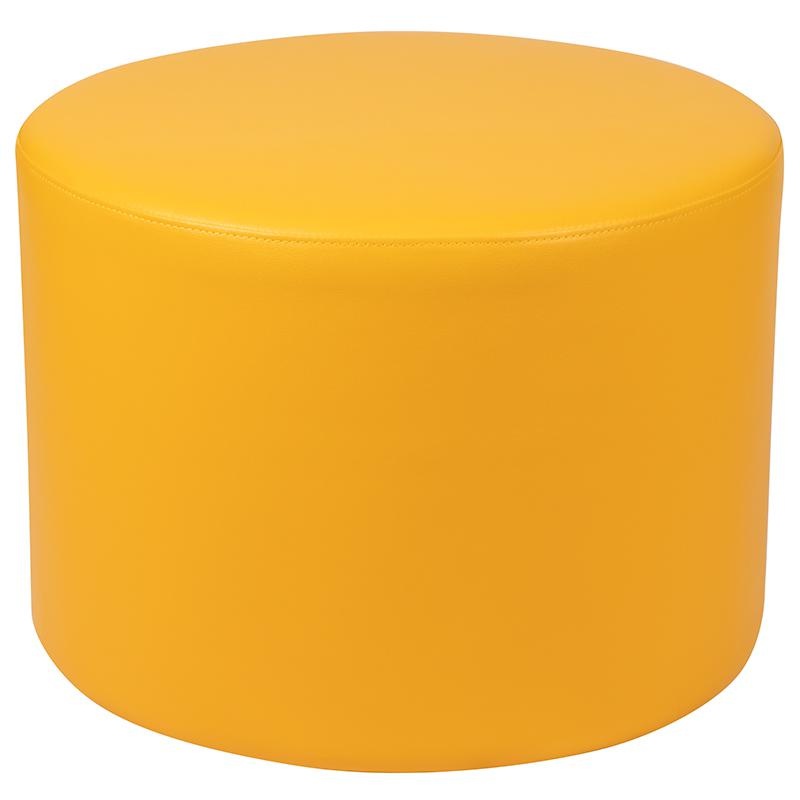 Large Soft Seating Collaborative Circle For Classrooms And Common Spaces - Yellow (18" Height X 24" Diameter)
