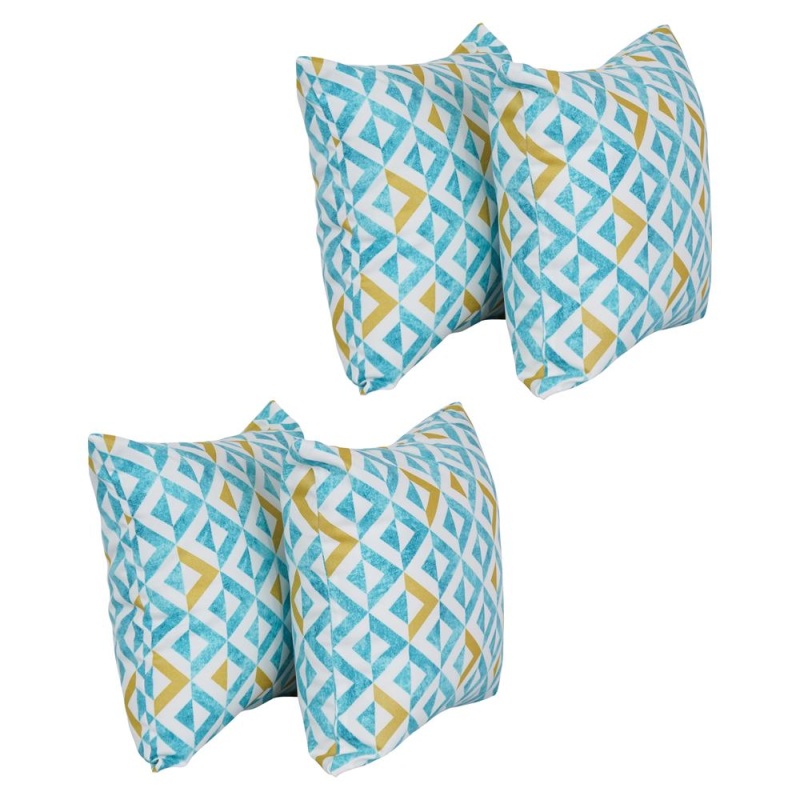 17-Inch Square Polyester Outdoor Throw Pillows (Set Of 4) 9910-S4-Od-239