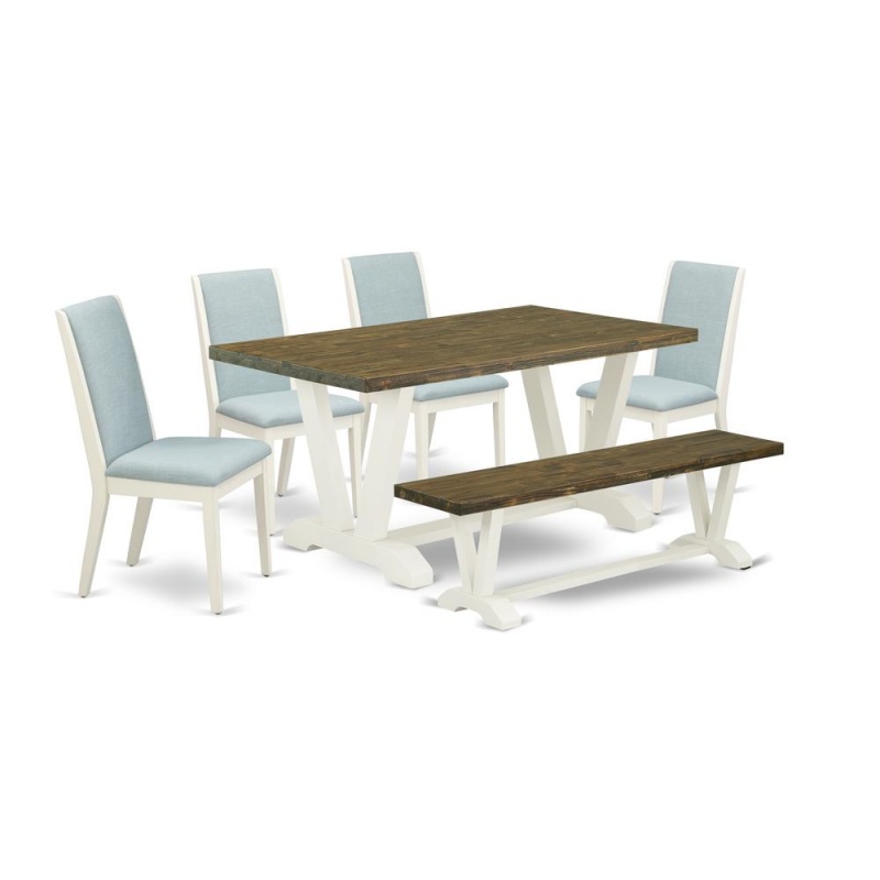 East West Furniture 6-Piece Dinette Set