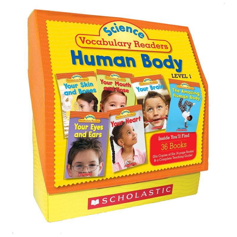 Science Vocabulary Readers Set: Human Body Book, Set Of 36 Books