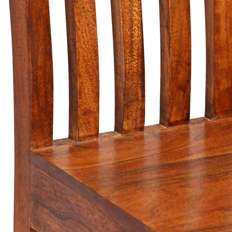 Vidaxl Dining Chairs 2 Pcs Solid Wood With Sheesham Finish Modern