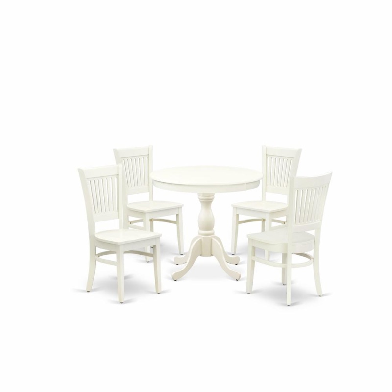 5-Pc Dinette Set with 4 Chairs and Table