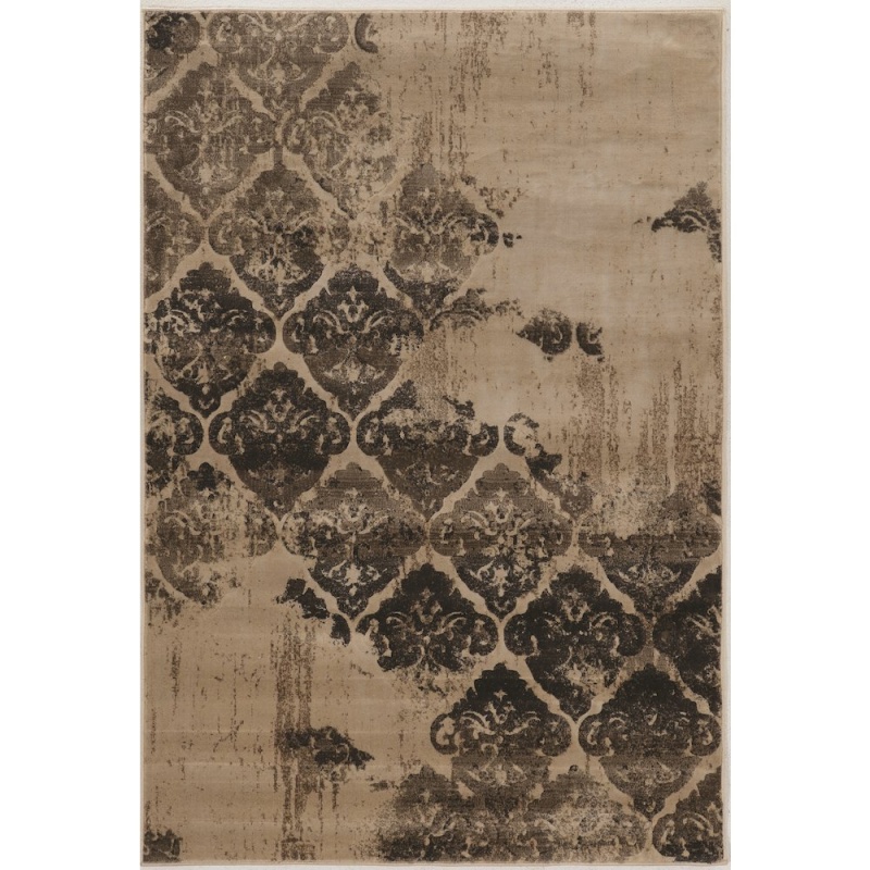 Linon Jewel Clara Beige & Olive Rug