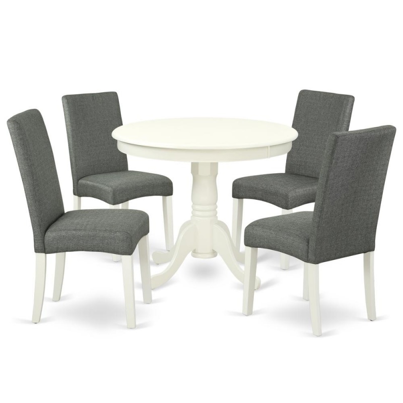 Dining Room Set Linen White, Andr5-Lwh-07