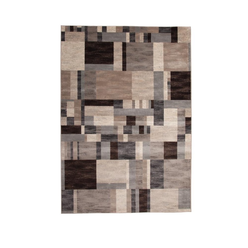 Sonoma Kelso Charcoal/Ivory/Grey Area Rug, 5'3" X 7'6"