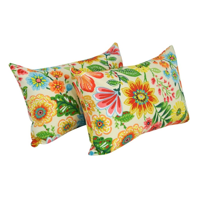 12 X 20-Inch Rectangular Spun Poly Throw Pillows (Set of 2)