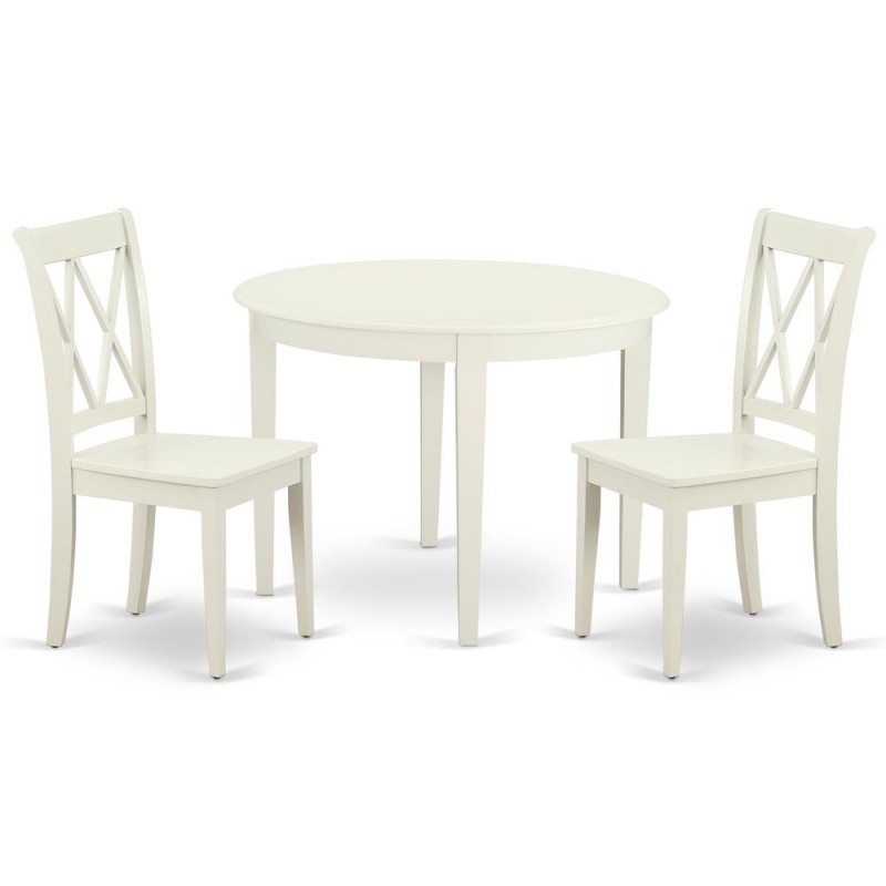 Dining Room Set Linen White, Bocl3-Lwh-w