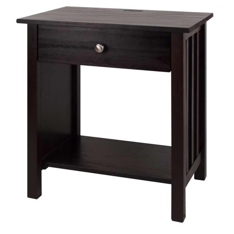 Vanderbilt Night Stand With Usb Port- Espresso