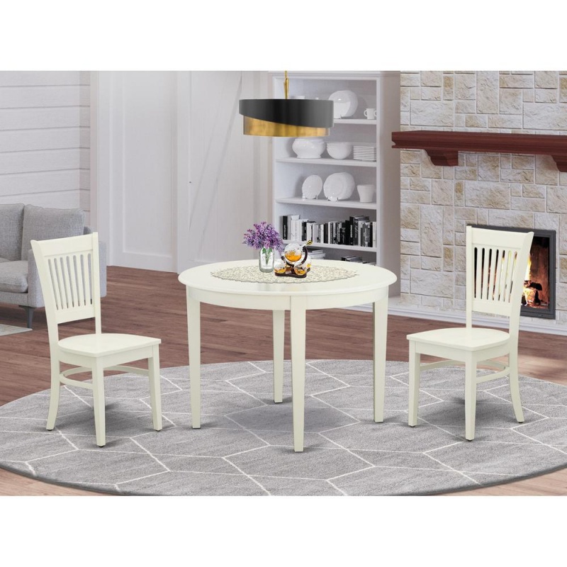 Dining Table- Dining Chairs, Bova3-Lwh-w