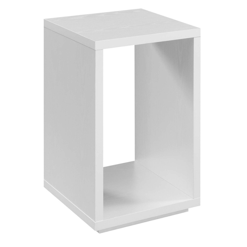 Northfield Admiral End Table With Shelf, White