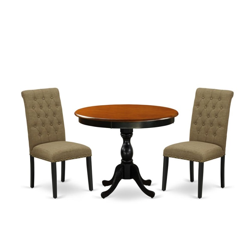 East West Furniture 3-Pc Modern Dining Set