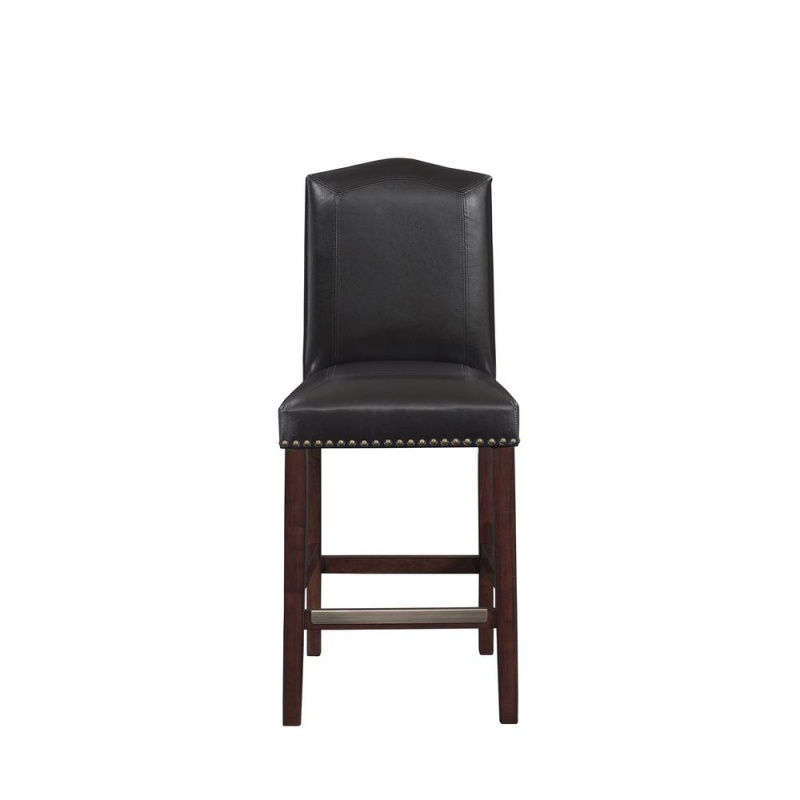 Carteret Brown Faux Leather Counter Stool