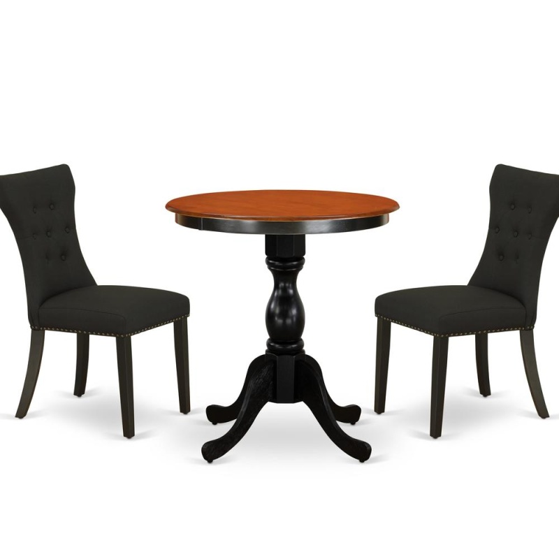 East West Furniture 3-Piece Modern Dining Set