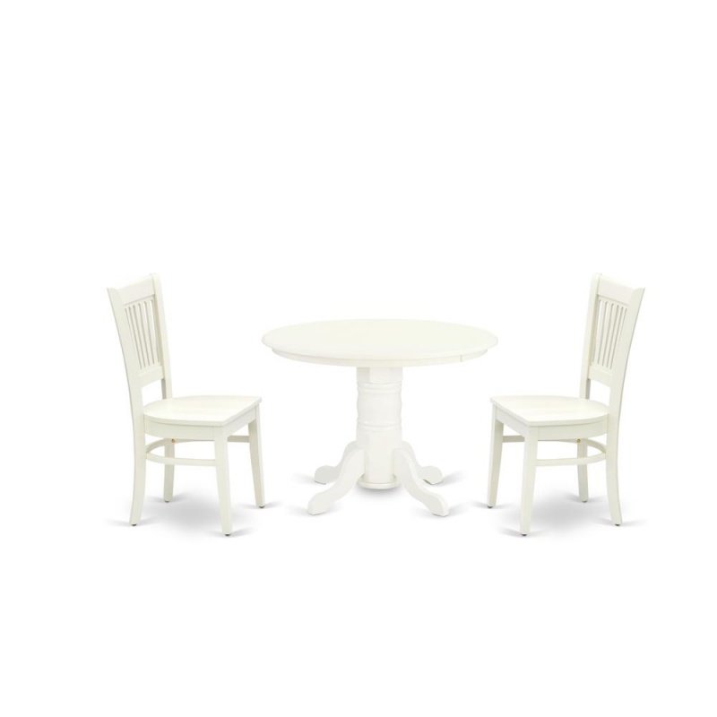 3-Pc Dining Room Set with Round Table