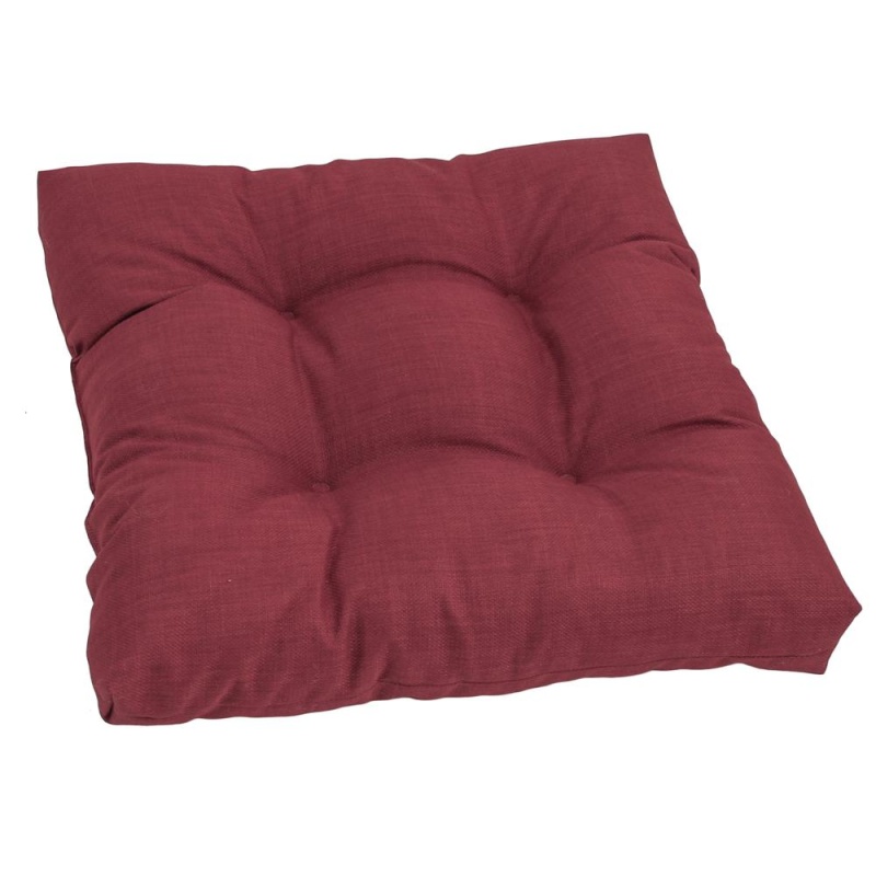 19-Inch Squared Solid Spun Polyester Tufted Dining Chair Cushion 94005-1Ch-Reo-Sol-17