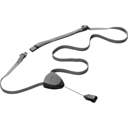Durable Flex Retracting Reel Textile Lanyard - Office Supplies