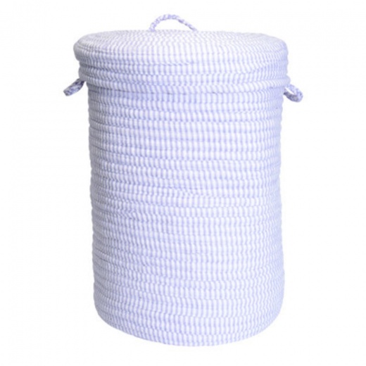 Ticking Solids Gray - 18" x 18" x 30" Hamper