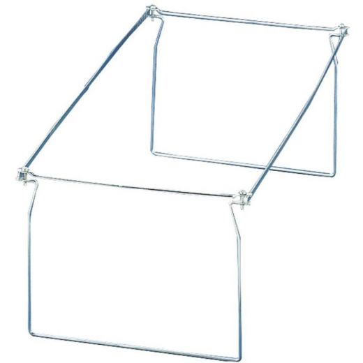Officemate Hanging Folder Frames, 6 Sets - Letter - 24"-27" Long - Steel - Stainless Steel - 6 / Box