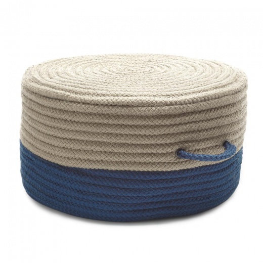 Two-Tone Pouf Jasmine 20"X20"x11"