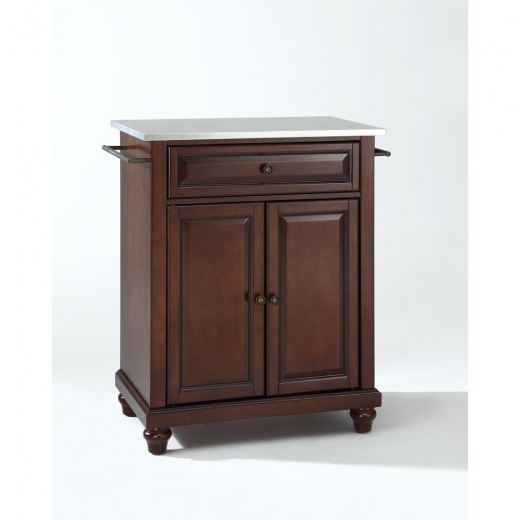 Cambridge Stainless Steel Top Portable Kitchen Island/Cart
