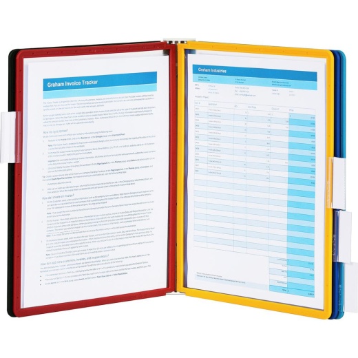 Durable Sherpa Angled Partition Wall Reference Display System