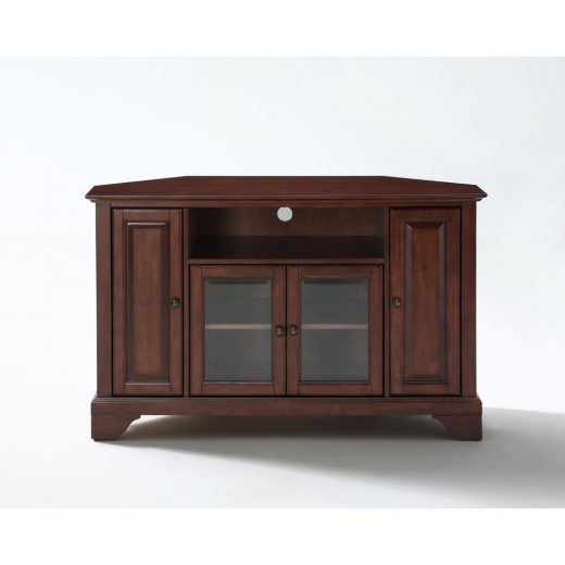 Lafayette 48" Corner TV Stand in Mahogany Finish