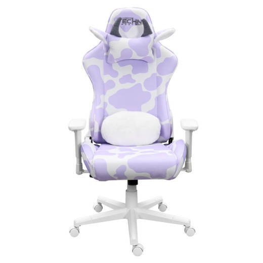 Techni Sport TS85 Lavender Print Cow Series Gaming Chair