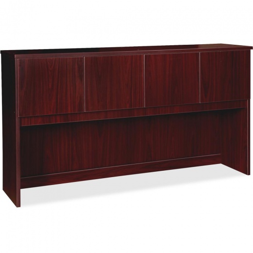Lorell Prominence 2.0 Hutch - 72" X 16"39" - 4 Door(S) - Material: Particleboard - Finish: Laminate