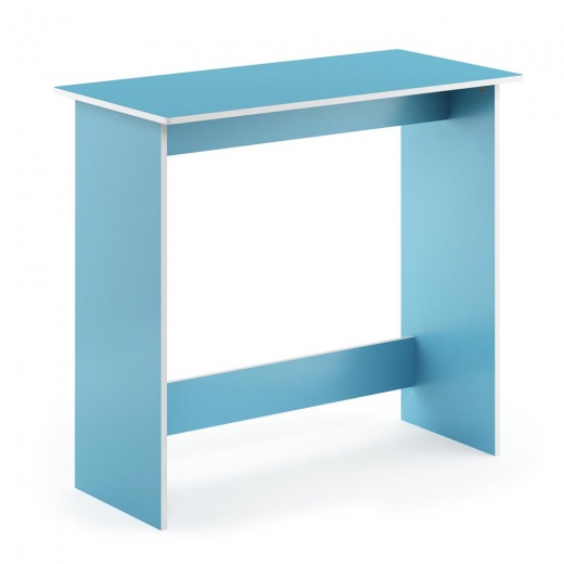 Furinno Simplistic Study Table, Light Blue/White