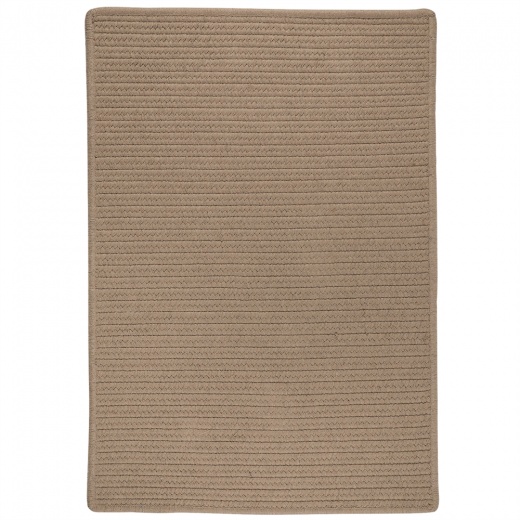 Sunbrella Solid Alpaca 5'x7' Area Rug