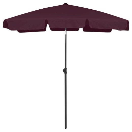 Vidaxl Beach Umbrella Bordeaux Red 70.9"x47.2" 4723