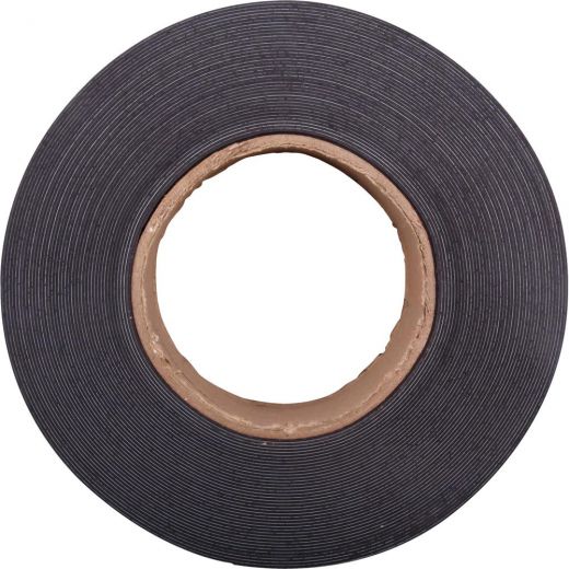 Adhesive-Backed Magnetic Tape, 0.5 x 10 ft, Black