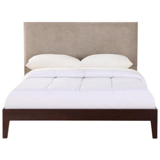 Berkley Espresso With Taupe Headboard King Bed