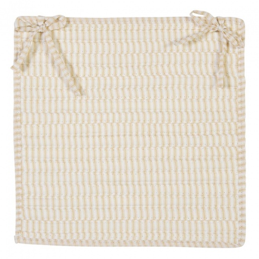 Ticking Stripe- Canvas 10' Round Outdoor Rug by Colonial Mills