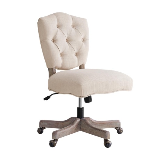 Linon Kelsey Office Chair, Natural