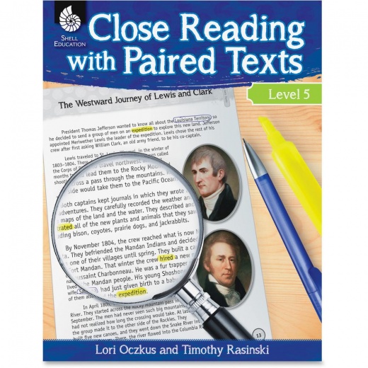 Shell Education Close Reading Level 5 Guide Printed Book