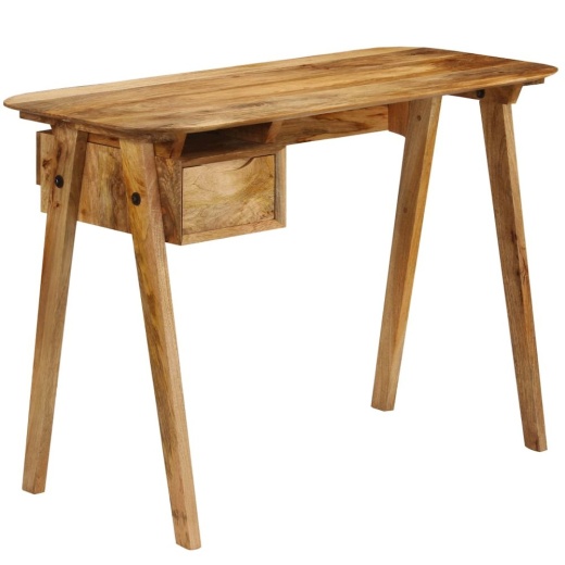 Vidaxl Writing Desk 43.3"x19.7"x29.9" Solid Mango Wood