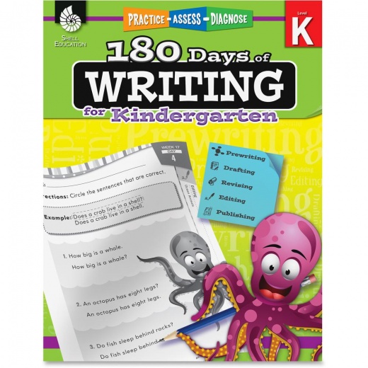 Shell Education Grade K 180 Days of Writing Book