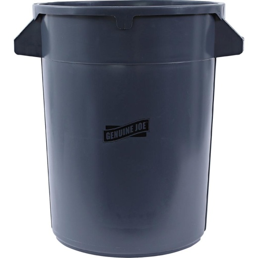 Genuine Joe Heavy-Duty Trash Container - 32 Gal Capacity